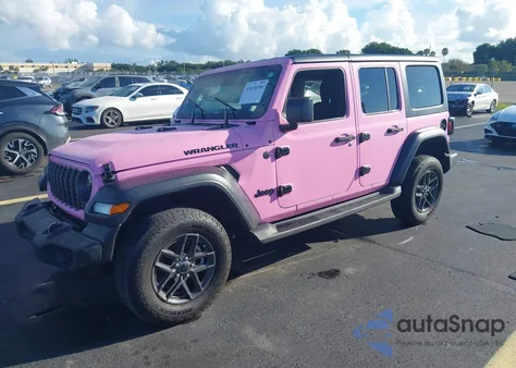 2024 Jeep Wrangler 4-Door Sport S 4X4 из США, поврежденный, VIN 1C4PJXDG9RW277767